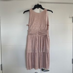tfnc pink layered sleeveless dress